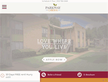 Tablet Screenshot of parkwaygardensapts.com